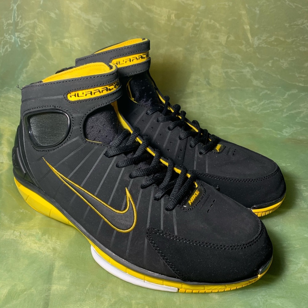 Nike Air Zoom Huarache 2K4 'Black Maize' Shoes